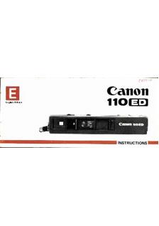 Canon 110 - Series manual. Camera Instructions.